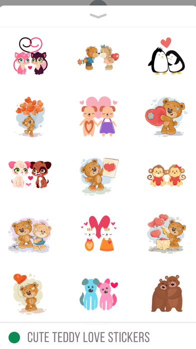 Cute Teddy Love Stickers screenshot 2
