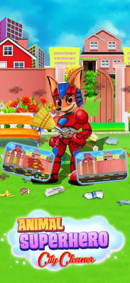 Game screenshot Animal Superhero City Cleaner mod apk