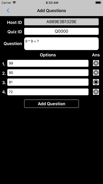 V Quiz screenshot 2