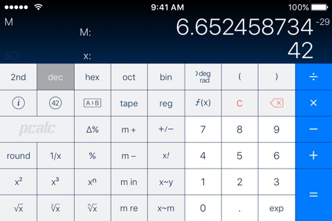 PCalc screenshot 2