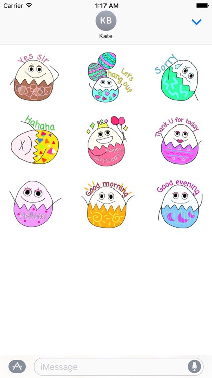 Happy Easter Egg Emoji Sticker