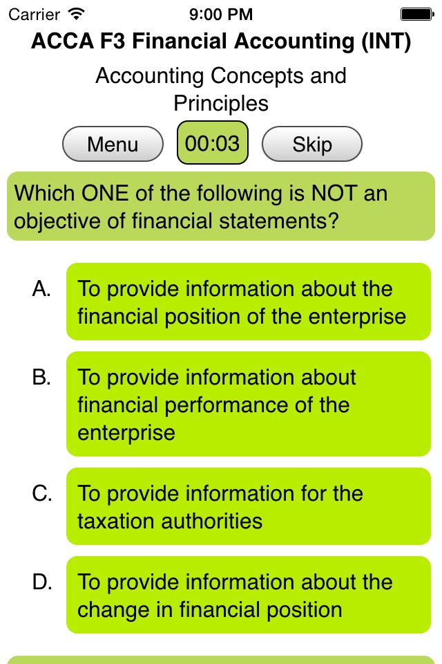 ACCA F3 Financial Accounting screenshot 3
