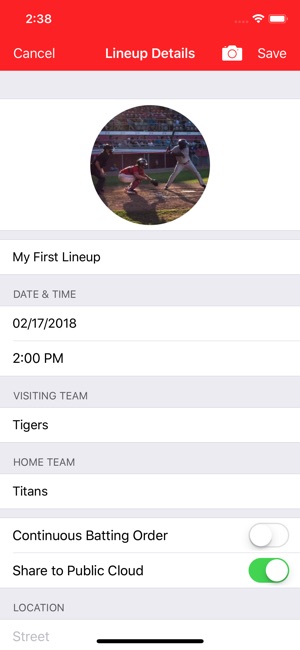 lineup card on the app store baseball lineup app
