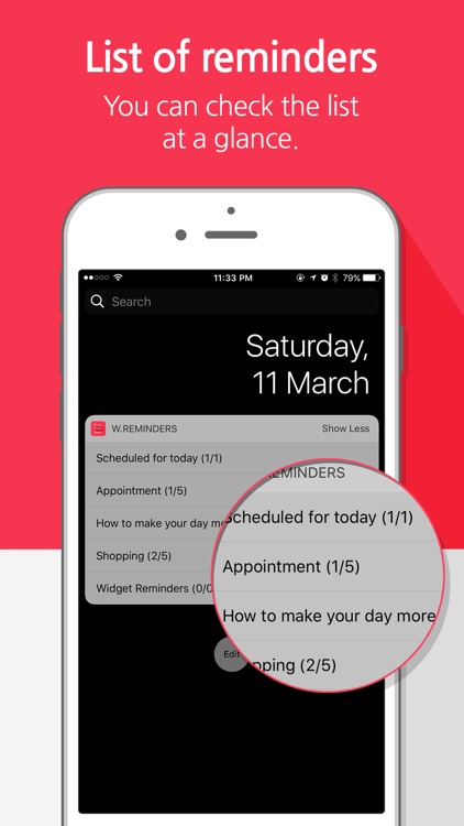 Widget Reminders
