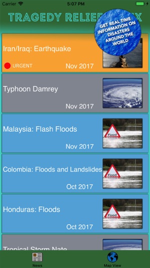 Tragedy Relief Index