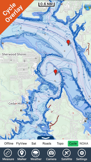 Lake Texoma GPS offline fishing charts navigator(圖3)-速報App