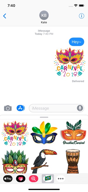 Brazil Carnival Samba Sticker