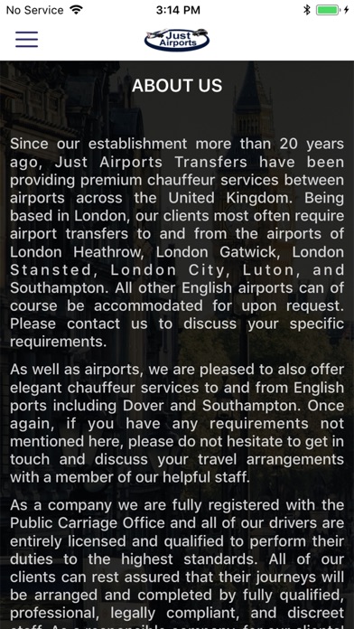 Justairports Airport Transfers screenshot 3
