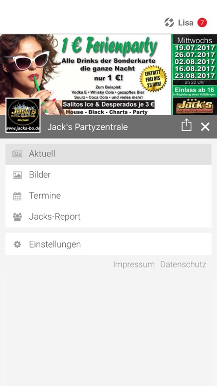 Jack's Partyzentrale