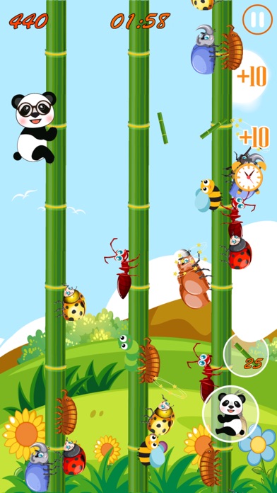 Panda Slide - Attack The Bug screenshot 4
