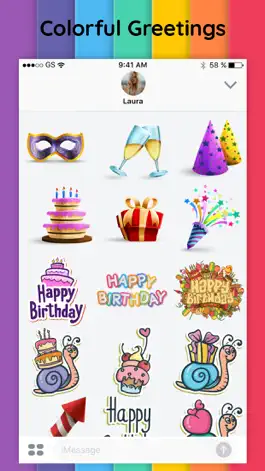 Game screenshot Happy Birthday Stickers Pack hack