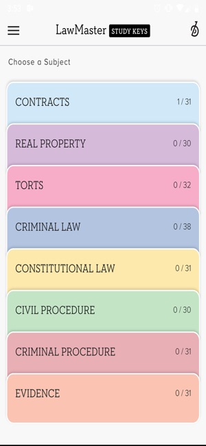 BARBRI LawMaster Study Keys