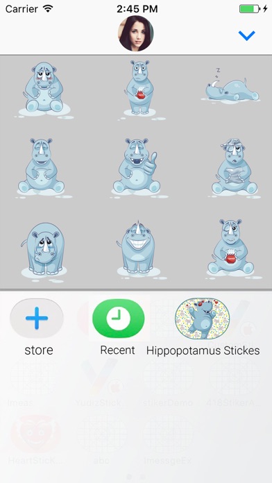 Hippo : Funny Stickers screenshot 4