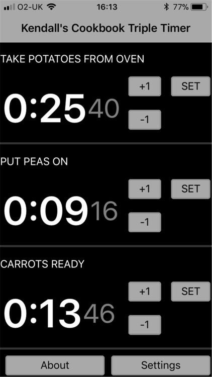 Kendalls Cookbook Triple Timer