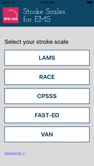 Stroke Scales For EMS screenshot 2
