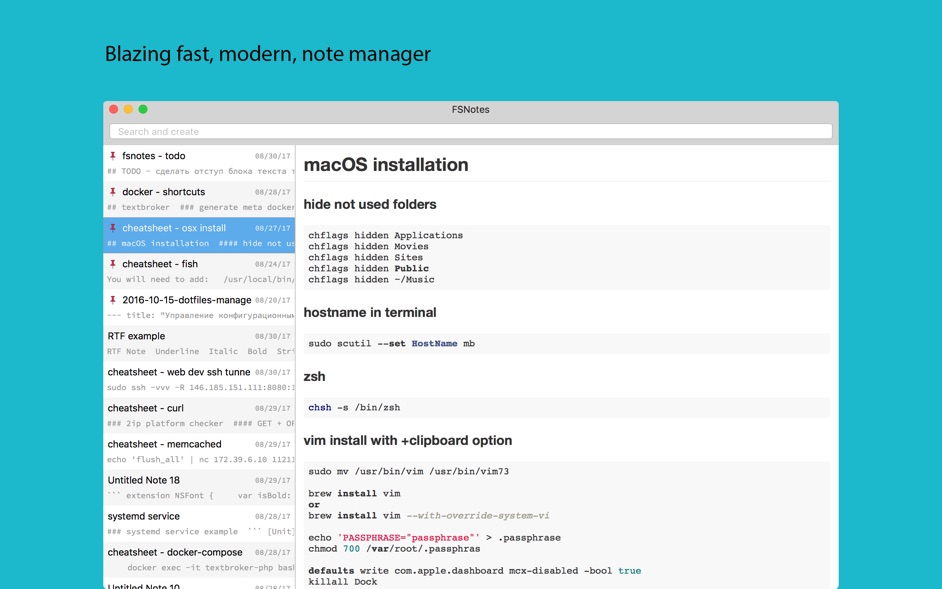 FSNotes 1.5.7  Note manager