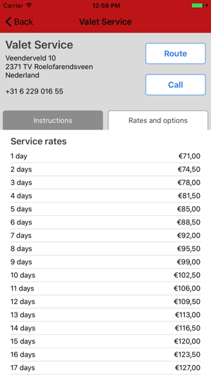 Valet Parking Schiphol(圖4)-速報App