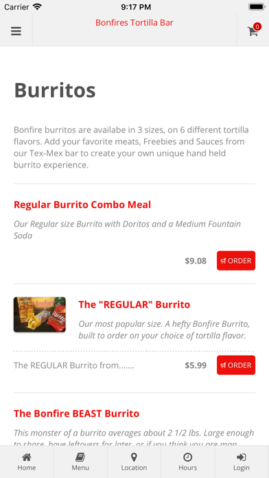 How to cancel & delete Bonfires Tortilla Bar from iphone & ipad 2