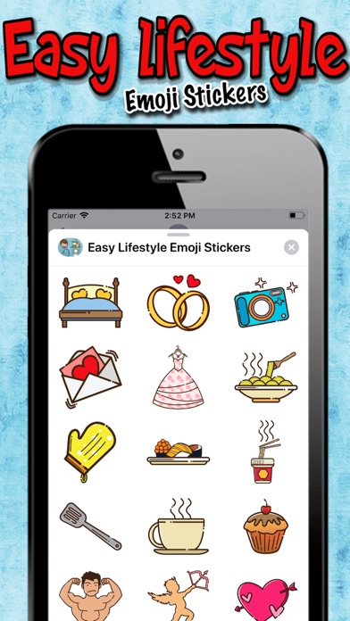 Easy Lifestyle Emoji Stickers screenshot 3