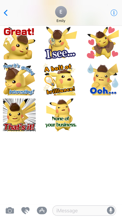 Detective Pikachu Sticker Pack screenshot 2