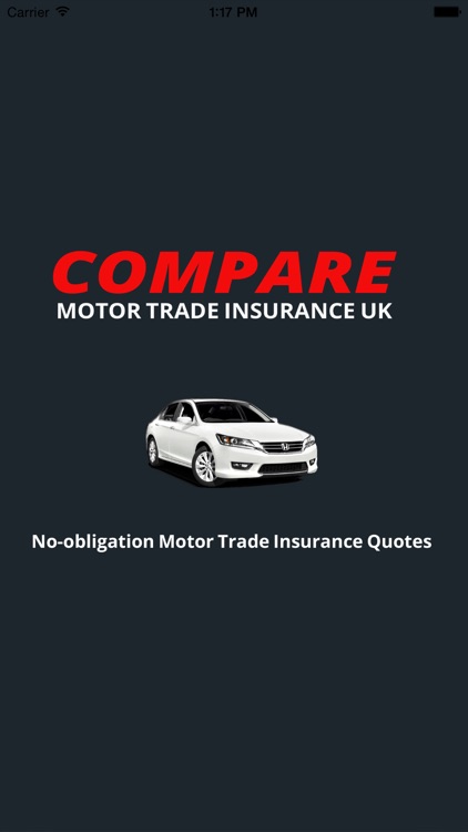 Compare Motor Trade Insurance