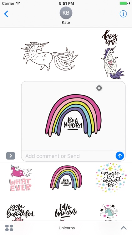 Believe in Unicorns - Sticker Pack screenshot-3