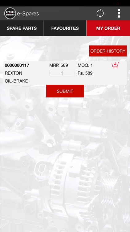 Mahindra Spare Ordering System screenshot-3