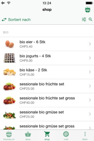 Frisches.ch screenshot 3