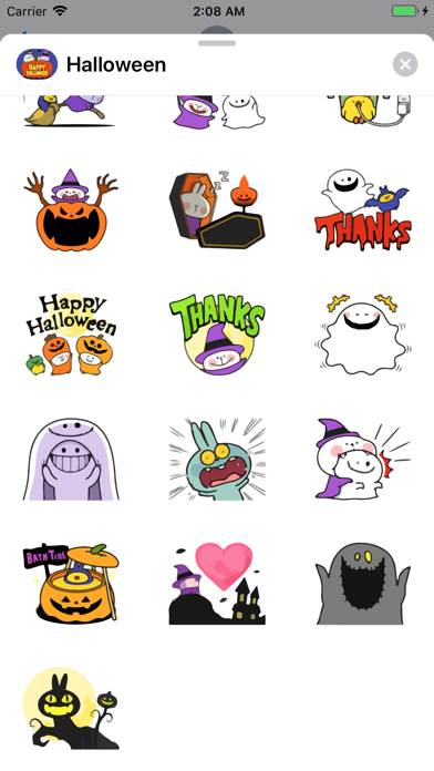 Halloween Boo Emojis Sticker screenshot 4