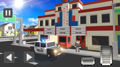 Blocky Fire Truck & Ambulance screenshot 2