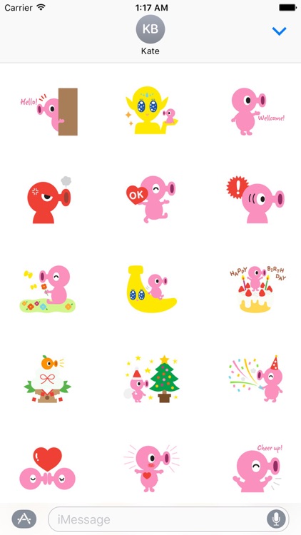 Cute Alien - AlienMoji Sticker