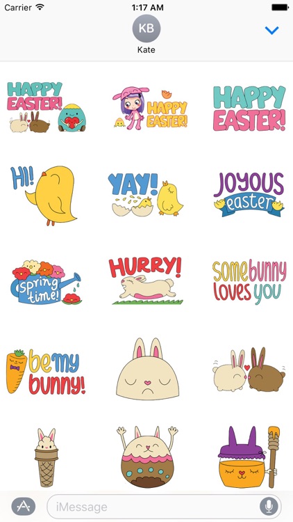 Happy Easter Colorful Sticker
