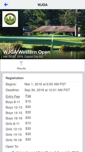 Washington Junior Golf Assoc.(圖2)-速報App