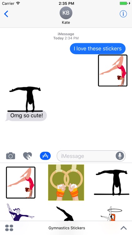 Gymnastics Stickers - Fun!