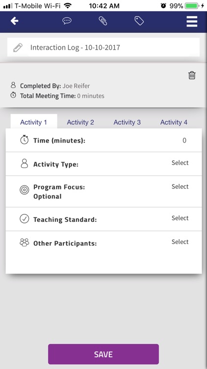 NTC Interaction Log App screenshot-3