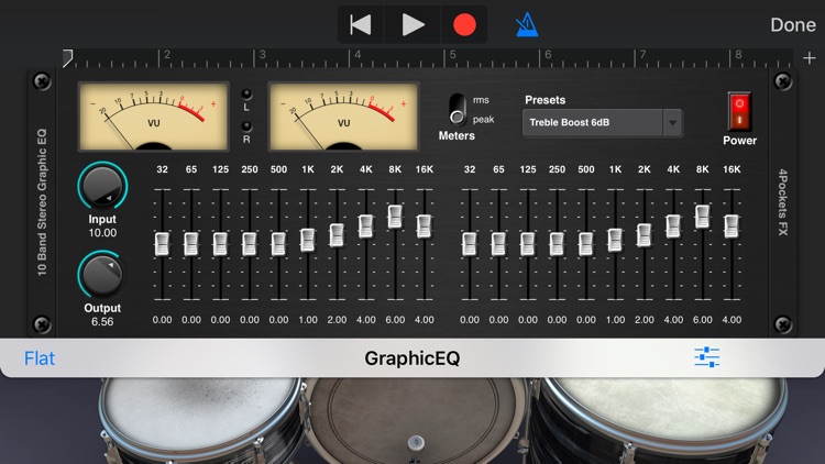 Stereo Graphic EQ AUv3 Plugin
