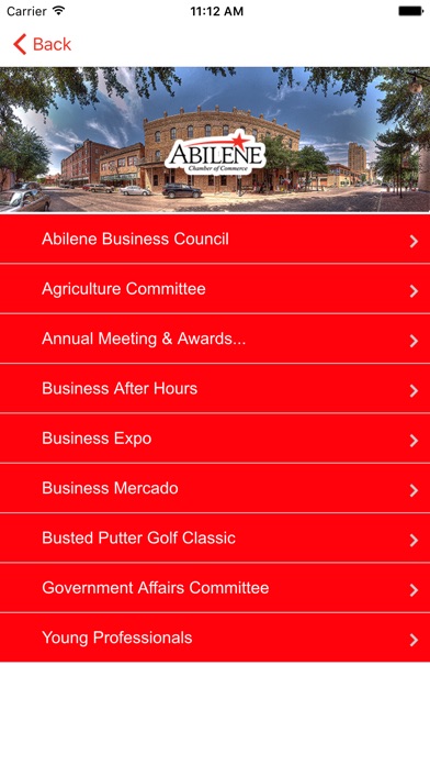 Abilene Chamber of Commerce. screenshot 2