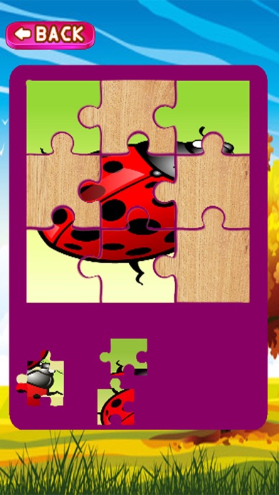 Cartoon Learn Lady bug Jigsaw screenshot 4