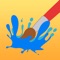 Red paint, blue paint, I paint, you paint