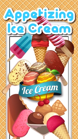 Appetizing Ice Cream Premium Sticker