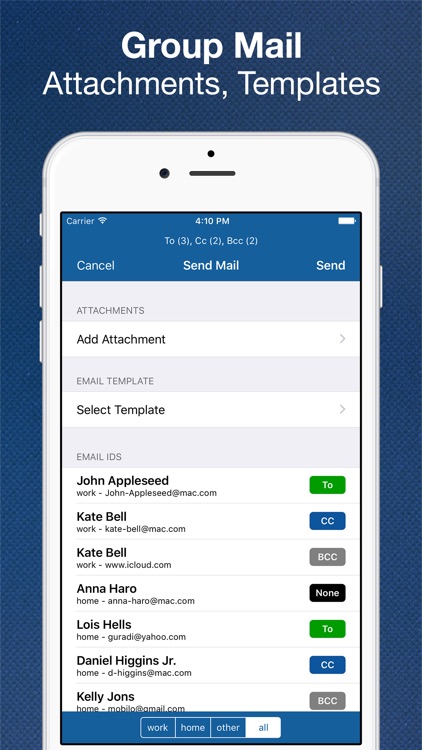 My Groups - Contact Manager