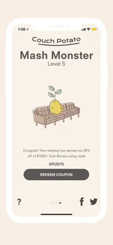 Captura de Pantalla 4 Couch Potato – Sit Tracker iphone