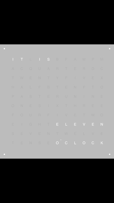 TIME IN WORDS - QLOCKTWO screenshot1