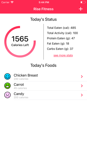 Rise Fitness -- Diet Tracker