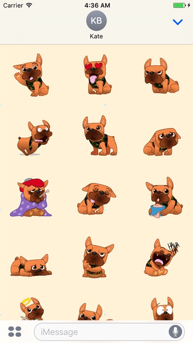 Frenchie Bulldog Stickers screenshot 3