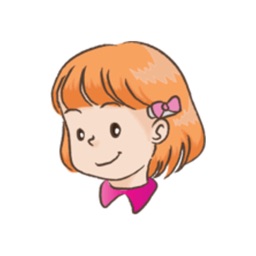 Hairpin Little Girl stickers
