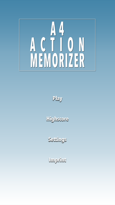 A 4 Action Memorizer screenshot1