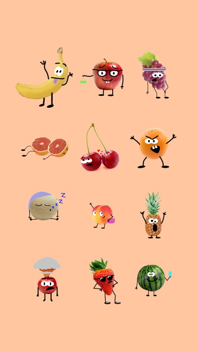 Crazy Fruit Stickers screenshot 2