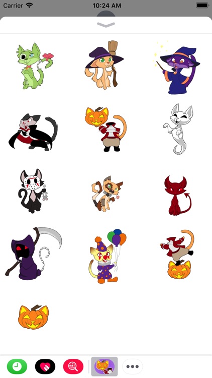 Scaredy Cat Stickers Halloween