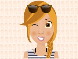 Expressive avatar girl Animated Stickers has been turned into a iMessage Stickers